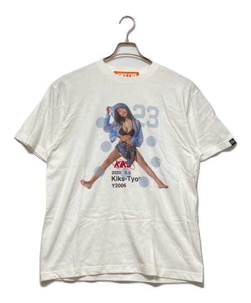 KIKS TYO（キックスティーワイオー）KIKS TYO (キックスティーワイオー) 半袖Tシャツ ホワイト サイズ:Lの古着・服飾アイテム