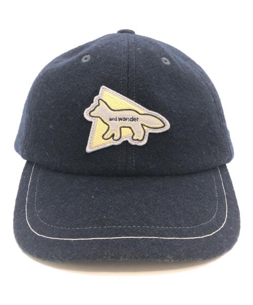 maison kitsune（メゾンキツネ）MAISON KITSUNE (メゾンキツネ) キャップ ネイビー サイズ:MLサイズの古着・服飾アイテム