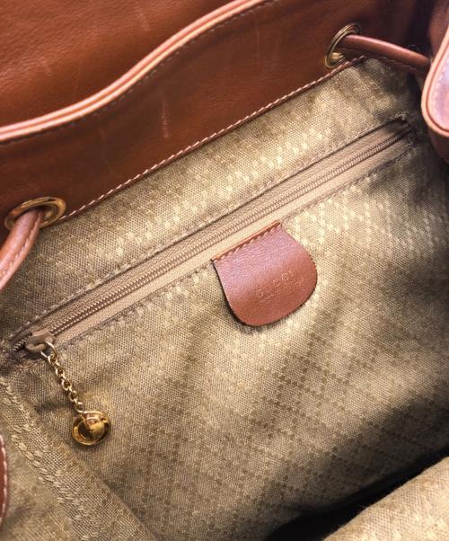 GUCCI（グッチ）GUCCI (グッチ) バンブー　リュック ブラウンの古着・服飾アイテム