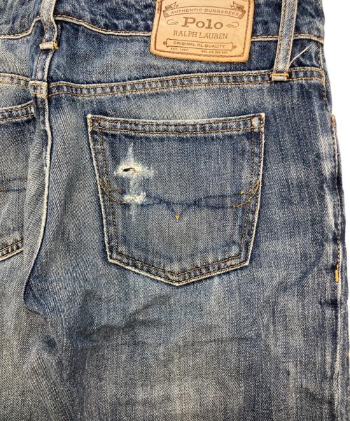 POLO RALPH LAUREN（ポロ・ラルフローレン）POLO RALPH LAUREN (ポロ・ラルフローレン) デニムパンツ インディゴ サイズ:63.5cm (W25)の古着・服飾アイテム
