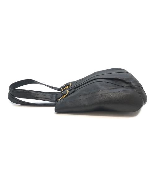 BVLGARI（ブルガリ）BVLGARI (ブルガリ) GREREL　レザートートバッグ ブラックの古着・服飾アイテム
