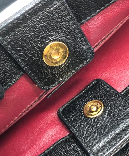 BVLGARI（ブルガリ）BVLGARI (ブルガリ) GREREL　レザートートバッグ ブラックの古着・服飾アイテム