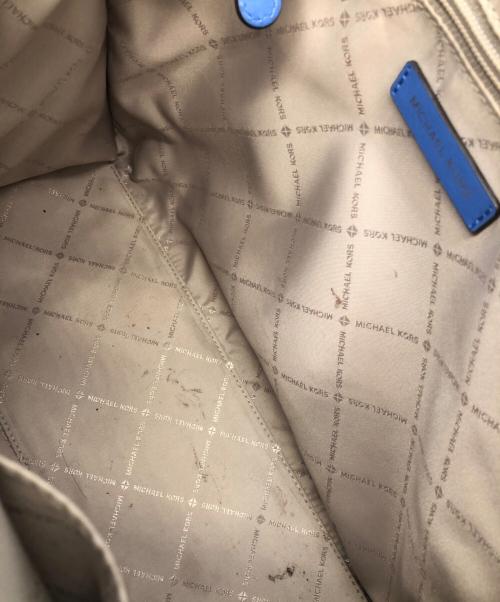 MICHAEL KORS（マイケルコース）MICHAEL KORS (マイケルコース) 2WAYバッグ ブルー×スカイブルーの古着・服飾アイテム