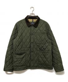 POLO RALPH LAUREN（ポロ・ラルフローレン）の古着「中綿キルティングジャケット」｜オリーブ×ブラウン