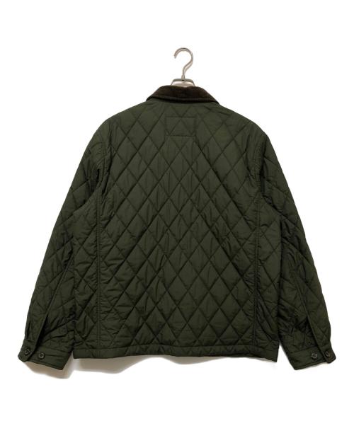 POLO RALPH LAUREN（ポロ・ラルフローレン）POLO RALPH LAUREN (ポロ・ラルフローレン) 中綿キルティングジャケット オリーブ×ブラウン サイズ:Lの古着・服飾アイテム
