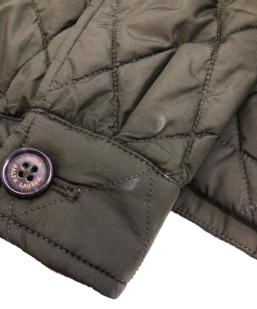 POLO RALPH LAUREN（ポロ・ラルフローレン）POLO RALPH LAUREN (ポロ・ラルフローレン) 中綿キルティングジャケット オリーブ×ブラウン サイズ:Lの古着・服飾アイテム