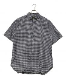 NIGEL CABOURN（ナイジェルケーボン）の古着「半袖シャツ」｜ブルー×ホワイト