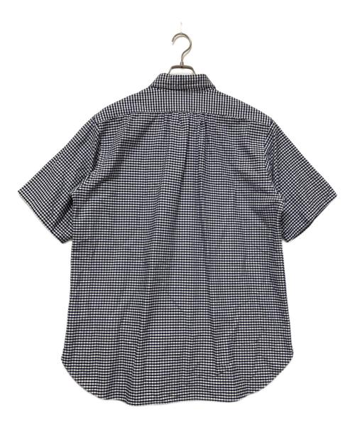NIGEL CABOURN（ナイジェルケーボン）NIGEL CABOURN (ナイジェルケーボン) 半袖シャツ ブルー×ホワイト サイズ:52の古着・服飾アイテム