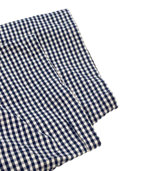NIGEL CABOURN（ナイジェルケーボン）NIGEL CABOURN (ナイジェルケーボン) 半袖シャツ ブルー×ホワイト サイズ:52の古着・服飾アイテム