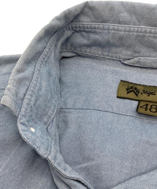NIGEL CABOURN（ナイジェルケーボン）NIGEL CABOURN (ナイジェルケーボン) 長袖シャツ スカイブルー サイズ:48の古着・服飾アイテム