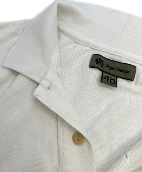 NIGEL CABOURN（ナイジェルケーボン）NIGEL CABOURN (ナイジェルケーボン) ポロシャツ ホワイト サイズ:48の古着・服飾アイテム