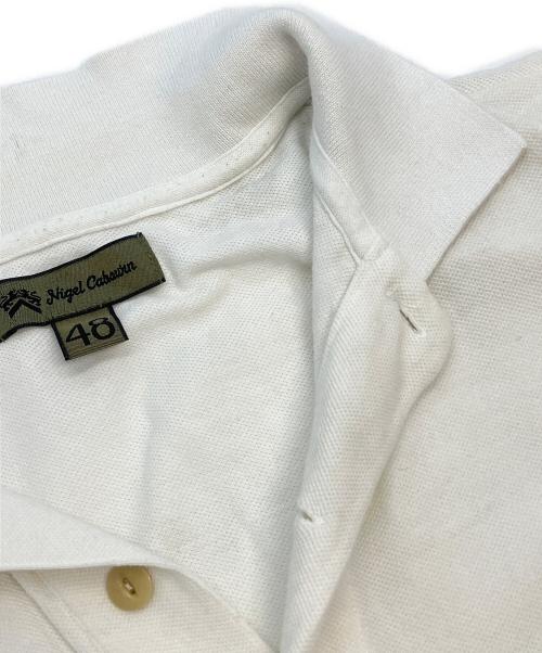 NIGEL CABOURN（ナイジェルケーボン）NIGEL CABOURN (ナイジェルケーボン) ポロシャツ ホワイト サイズ:48の古着・服飾アイテム