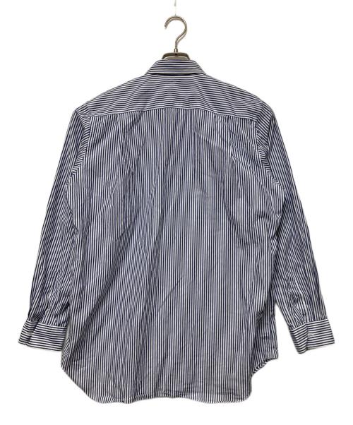 PLAY COMME des GARCONS（プレイコムデギャルソン）PLAY COMME des GARCONS (プレイコムデギャルソン) Stripe Shirt With Black Emblem ホワイト×ブルー サイズ:SIZE Mの古着・服飾アイテム