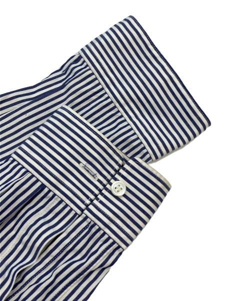 PLAY COMME des GARCONS（プレイコムデギャルソン）PLAY COMME des GARCONS (プレイコムデギャルソン) Stripe Shirt With Black Emblem ホワイト×ブルー サイズ:SIZE Mの古着・服飾アイテム