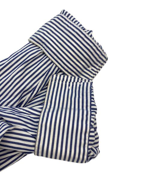 PLAY COMME des GARCONS（プレイコムデギャルソン）PLAY COMME des GARCONS (プレイコムデギャルソン) Stripe Shirt With Black Emblem ホワイト×ブルー サイズ:SIZE Mの古着・服飾アイテム
