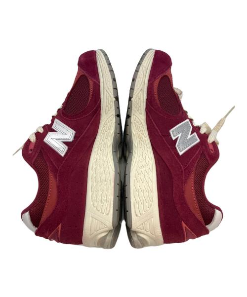 NEW BALANCE（ニューバランス）NEW BALANCE (ニューバランス) ローカットスニーカー レッド×ベージュ サイズ:25.5の古着・服飾アイテム