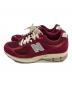 NEW BALANCE (ニューバランス) ローカットスニーカー レッド×ベージュ サイズ:25.5：8000円