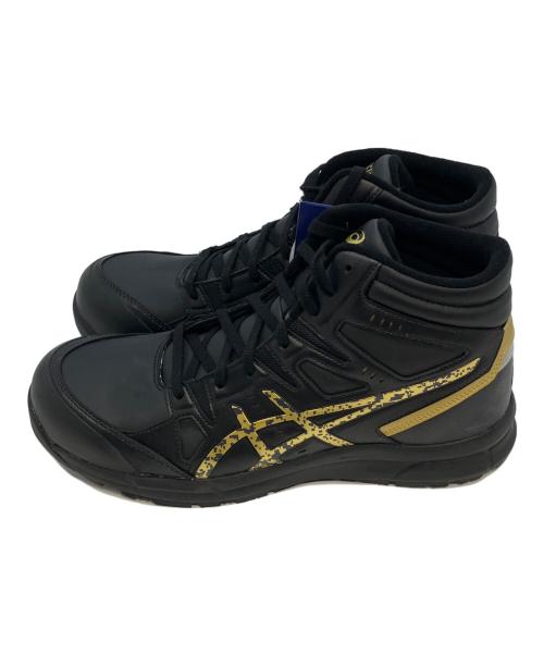 asics（アシックス）asics (アシックス) ウィンジョブ ブラック×ゴールドカラー サイズ:28の古着・服飾アイテム