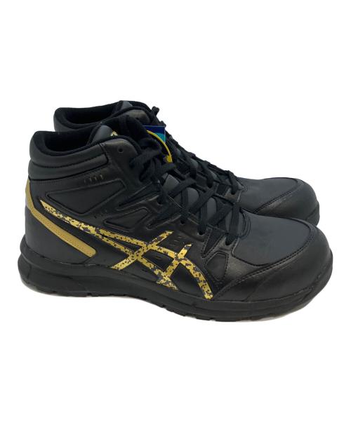 asics（アシックス）asics (アシックス) ウィンジョブ ブラック×ゴールドカラー サイズ:28の古着・服飾アイテム
