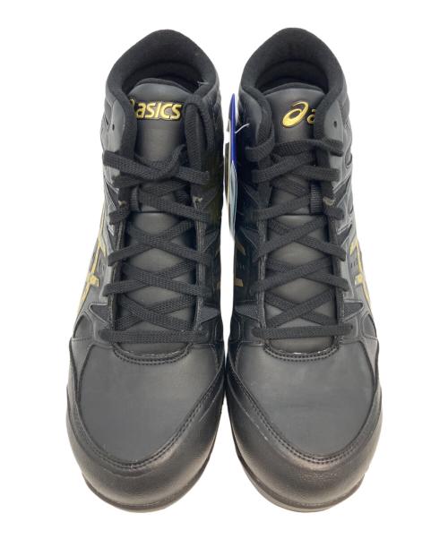 asics（アシックス）asics (アシックス) ウィンジョブ ブラック×ゴールドカラー サイズ:28の古着・服飾アイテム