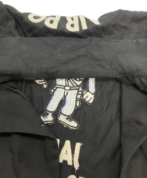 HOUSTON（ヒューストン）HOUSTON (ヒューストン) AIR POLICE ボーリングシャツ ブラック サイズ:SIZE Mの古着・服飾アイテム