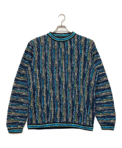 Coogi（クージー）COOGI (クージー) 薄手ニット ブルー サイズ:SIZE Mの古着・服飾アイテム