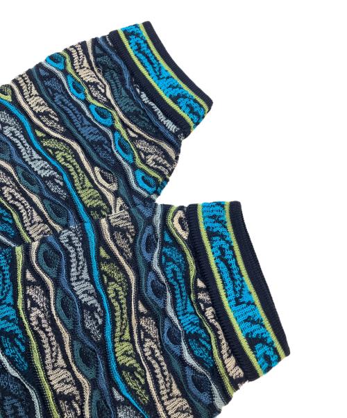 Coogi（クージー）COOGI (クージー) 薄手ニット ブルー サイズ:SIZE Mの古着・服飾アイテム