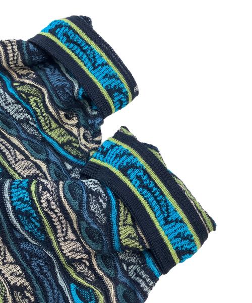 Coogi（クージー）COOGI (クージー) 薄手ニット ブルー サイズ:SIZE Mの古着・服飾アイテム