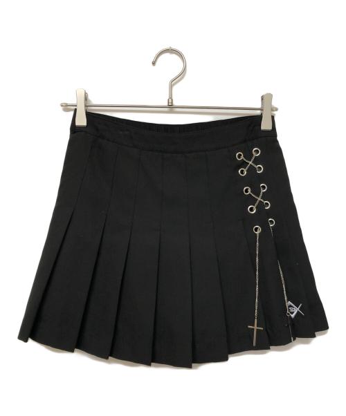 REFLEM（レフレム）REFLEM (レフレム) ミニスカート ブラック サイズ:Freeの古着・服飾アイテム