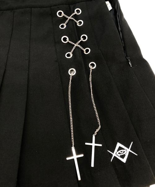 REFLEM（レフレム）REFLEM (レフレム) ミニスカート ブラック サイズ:Freeの古着・服飾アイテム