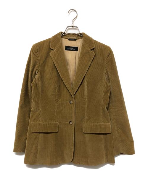 MaxMara（マックスマーラ）MaxMara (マックスマーラ) コーデュロイジャケット ブラウン サイズ:42の古着・服飾アイテム