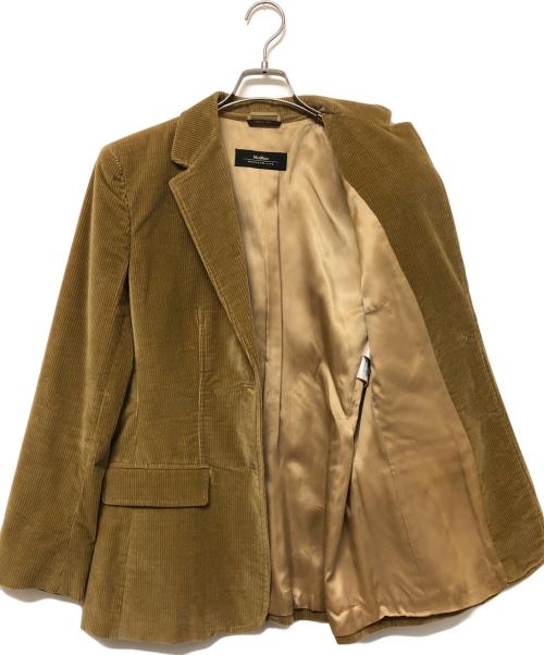 MaxMara（マックスマーラ）MaxMara (マックスマーラ) コーデュロイジャケット ブラウン サイズ:42の古着・服飾アイテム