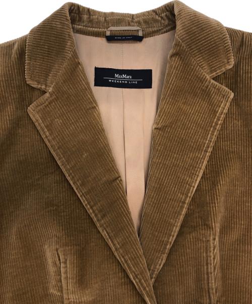 MaxMara（マックスマーラ）MaxMara (マックスマーラ) コーデュロイジャケット ブラウン サイズ:42の古着・服飾アイテム
