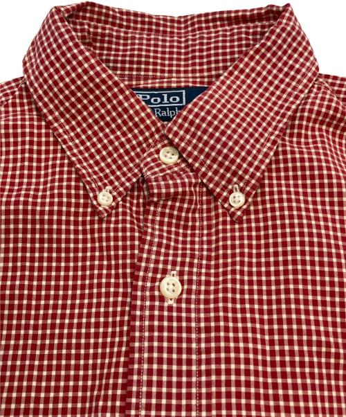 POLO RALPH LAUREN（ポロ・ラルフローレン）POLO RALPH LAUREN (ポロ・ラルフローレン) CUSTOM FIT レッド サイズ:SIZE Mの古着・服飾アイテム