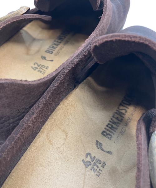 BIRKENSTOCK（ビルケンシュトック）BIRKENSTOCK (ビルケンシュトック) レザーサンダル ブラウン サイズ:27の古着・服飾アイテム