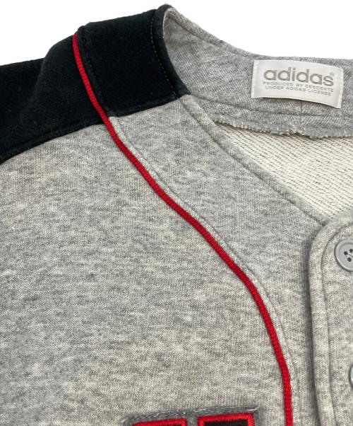 adidas（アディダス）adidas (アディダス) 半袖カットソー グレー×ブラック サイズ:M-Lの古着・服飾アイテム