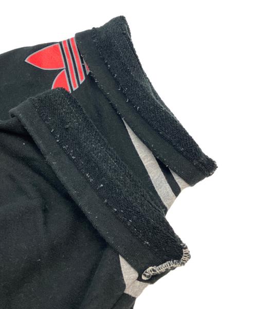 adidas（アディダス）adidas (アディダス) 半袖カットソー グレー×ブラック サイズ:M-Lの古着・服飾アイテム
