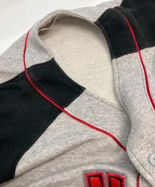 adidas（アディダス）adidas (アディダス) 半袖カットソー グレー×ブラック サイズ:M-Lの古着・服飾アイテム