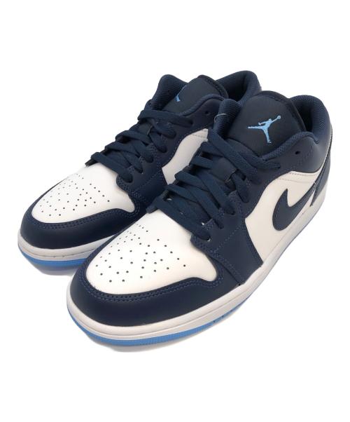 NIKE（ナイキ）NIKE (ナイキ) Nike Air Jordan 1 Low　ローカットスニーカー ネイビー×ホワイト サイズ:SIZE 27.5cmの古着・服飾アイテム