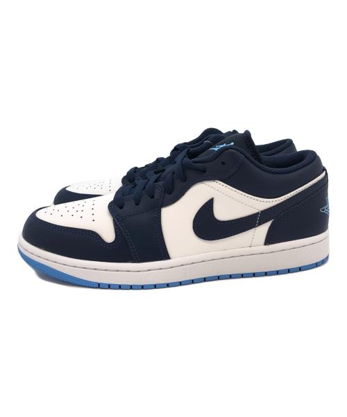 NIKE（ナイキ）NIKE (ナイキ) Nike Air Jordan 1 Low　ローカットスニーカー ネイビー×ホワイト サイズ:SIZE 27.5cmの古着・服飾アイテム