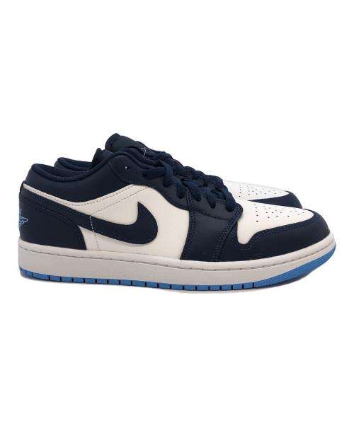 NIKE（ナイキ）NIKE (ナイキ) Nike Air Jordan 1 Low　ローカットスニーカー ネイビー×ホワイト サイズ:SIZE 27.5cmの古着・服飾アイテム