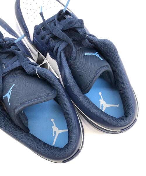 NIKE（ナイキ）NIKE (ナイキ) Nike Air Jordan 1 Low　ローカットスニーカー ネイビー×ホワイト サイズ:SIZE 27.5cmの古着・服飾アイテム