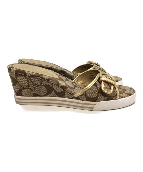 COACH（コーチ）COACH (コーチ) サンダル ベージュ サイズ:SIZE 8.0の古着・服飾アイテム
