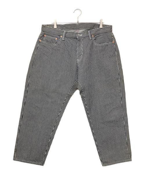 KOJIMA GENES（コジマジーンズ）KOJIMA GENES (コジマジーンズ) ワイドパンツ ブルー×ホワイト サイズ:SIZE 38の古着・服飾アイテム