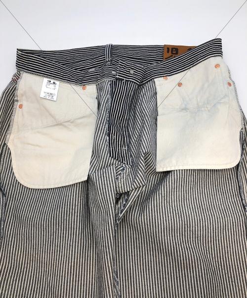 KOJIMA GENES（コジマジーンズ）KOJIMA GENES (コジマジーンズ) ワイドパンツ ブルー×ホワイト サイズ:SIZE 38の古着・服飾アイテム