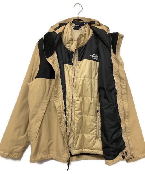 THE NORTH FACE（ザ ノース フェイス）THE NORTH FACE (ザ ノース フェイス) ローンピーク トリクライメイト ジャケット ベージュ×ブラック サイズ:Lの古着・服飾アイテム
