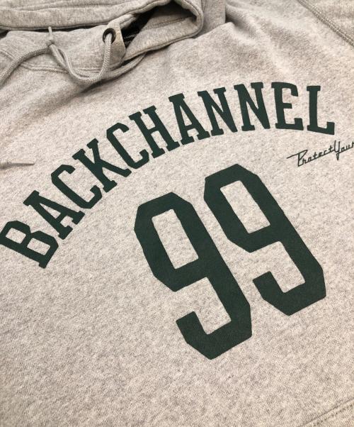 BACK CHANNEL（バックチャンネル）BACK CHANNEL (バックチャンネル) プルオーバーパーカー グレー サイズ:SIZE Mの古着・服飾アイテム