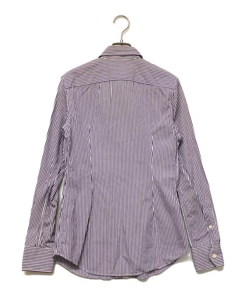 POLO RALPH LAUREN（ポロ・ラルフローレン）POLO RALPH LAUREN (ポロ・ラルフローレン) 長袖シャツ ホワイト×パープル サイズ:SIZE 6の古着・服飾アイテム