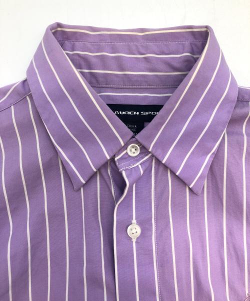 RALPH LAUREN（ラルフローレン）RALPH LAUREN (ラルフローレン) 半袖シャツ パープル×ホワイト サイズ:SIZE 6の古着・服飾アイテム