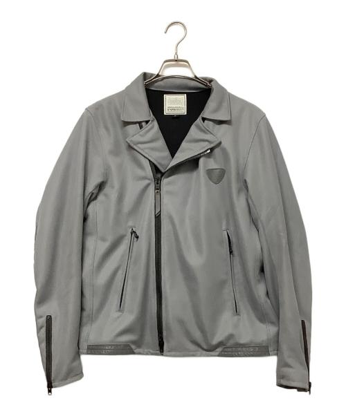 KADOYA（カドヤ）kadoya (カドヤ) ライダースメッシュジャケット グレー サイズ:Lの古着・服飾アイテム